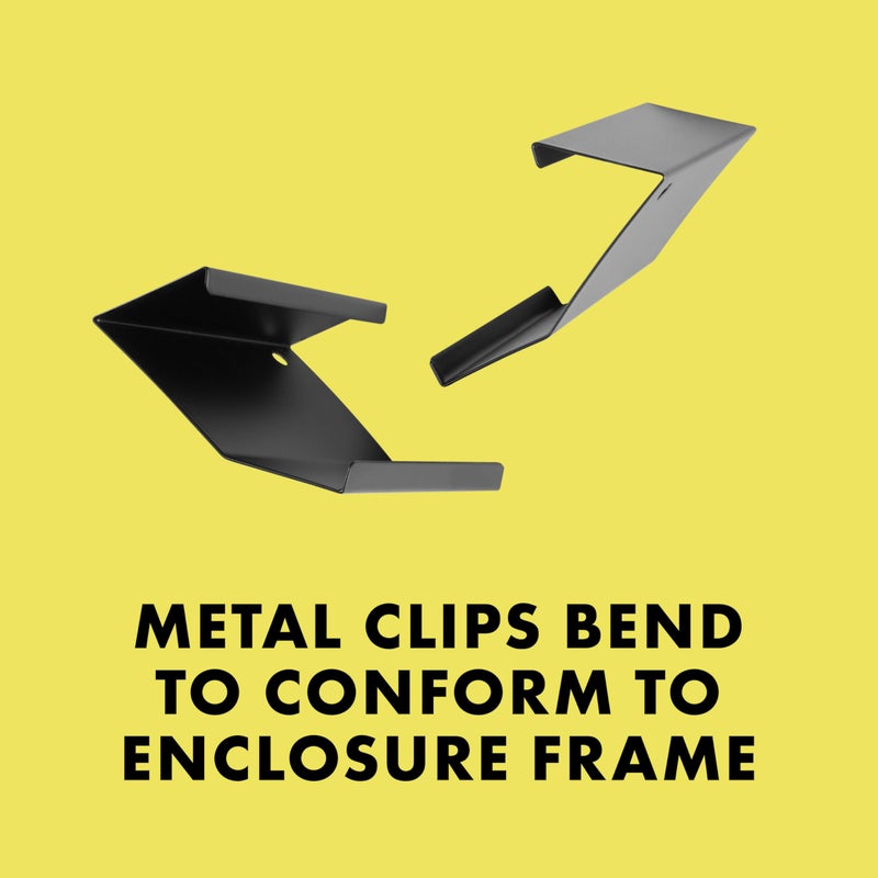Zilla Heavy Duty Screen Clips, Secures Screen Covers to Terrarium, Fits Size 30G and Larger, 2 pack, Large - Image 5